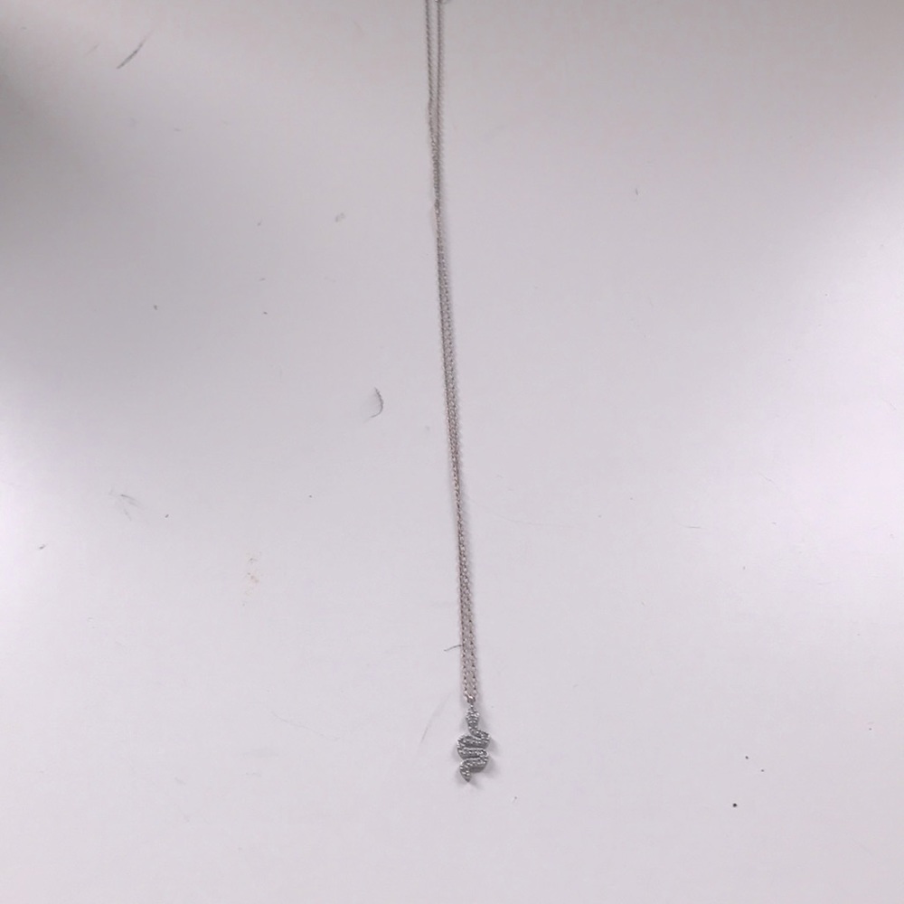 Silver Dotted Snake Necklace | BRANDY MELVILLE